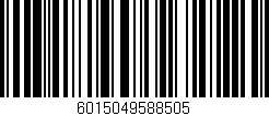 Código de barras (EAN, GTIN, SKU, ISBN): '6015049588505'