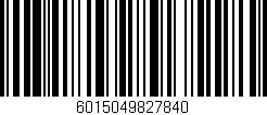Código de barras (EAN, GTIN, SKU, ISBN): '6015049827840'