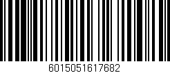 Código de barras (EAN, GTIN, SKU, ISBN): '6015051617682'