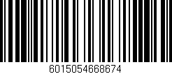 Código de barras (EAN, GTIN, SKU, ISBN): '6015054668674'