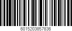 Código de barras (EAN, GTIN, SKU, ISBN): '6015203857836'