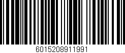 Código de barras (EAN, GTIN, SKU, ISBN): '6015208911991'