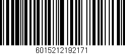Código de barras (EAN, GTIN, SKU, ISBN): '6015212192171'