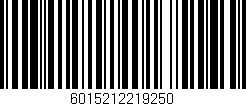Código de barras (EAN, GTIN, SKU, ISBN): '6015212219250'