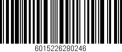 Código de barras (EAN, GTIN, SKU, ISBN): '6015226280246'