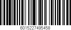 Código de barras (EAN, GTIN, SKU, ISBN): '6015227495458'