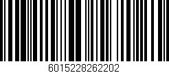 Código de barras (EAN, GTIN, SKU, ISBN): '6015228262202'