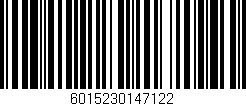 Código de barras (EAN, GTIN, SKU, ISBN): '6015230147122'