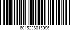 Código de barras (EAN, GTIN, SKU, ISBN): '6015236815896'