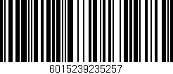 Código de barras (EAN, GTIN, SKU, ISBN): '6015239235257'