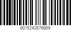 Código de barras (EAN, GTIN, SKU, ISBN): '6015242678669'