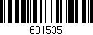 Código de barras (EAN, GTIN, SKU, ISBN): '601535'