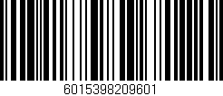 Código de barras (EAN, GTIN, SKU, ISBN): '6015398209601'
