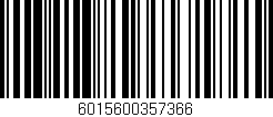 Código de barras (EAN, GTIN, SKU, ISBN): '6015600357366'