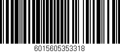 Código de barras (EAN, GTIN, SKU, ISBN): '6015605353318'