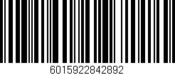 Código de barras (EAN, GTIN, SKU, ISBN): '6015922842892'
