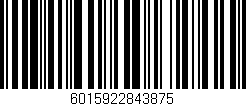Código de barras (EAN, GTIN, SKU, ISBN): '6015922843875'