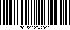 Código de barras (EAN, GTIN, SKU, ISBN): '6015922847897'