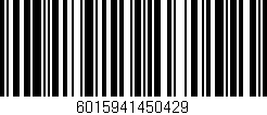 Código de barras (EAN, GTIN, SKU, ISBN): '6015941450429'