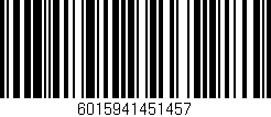Código de barras (EAN, GTIN, SKU, ISBN): '6015941451457'