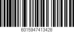 Código de barras (EAN, GTIN, SKU, ISBN): '6015947413428'