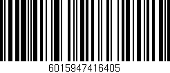 Código de barras (EAN, GTIN, SKU, ISBN): '6015947416405'