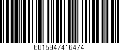 Código de barras (EAN, GTIN, SKU, ISBN): '6015947416474'