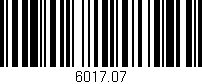 Código de barras (EAN, GTIN, SKU, ISBN): '6017.07'