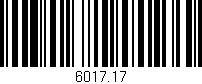 Código de barras (EAN, GTIN, SKU, ISBN): '6017.17'