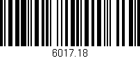 Código de barras (EAN, GTIN, SKU, ISBN): '6017.18'