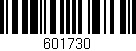 Código de barras (EAN, GTIN, SKU, ISBN): '601730'