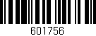 Código de barras (EAN, GTIN, SKU, ISBN): '601756'