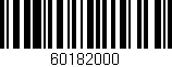 Código de barras (EAN, GTIN, SKU, ISBN): '60182000'