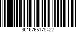 Código de barras (EAN, GTIN, SKU, ISBN): '6018765179422'