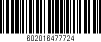 Código de barras (EAN, GTIN, SKU, ISBN): '602016477724'