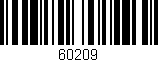 Código de barras (EAN, GTIN, SKU, ISBN): '60209'