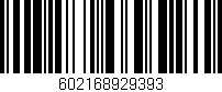Código de barras (EAN, GTIN, SKU, ISBN): '602168929393'