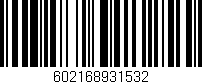 Código de barras (EAN, GTIN, SKU, ISBN): '602168931532'
