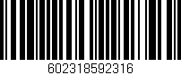 Código de barras (EAN, GTIN, SKU, ISBN): '602318592316'