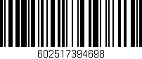 Código de barras (EAN, GTIN, SKU, ISBN): '602517394698'