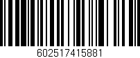 Código de barras (EAN, GTIN, SKU, ISBN): '602517415881'