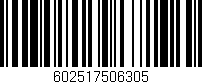 Código de barras (EAN, GTIN, SKU, ISBN): '602517506305'