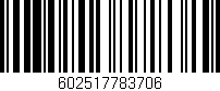 Código de barras (EAN, GTIN, SKU, ISBN): '602517783706'