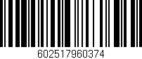 Código de barras (EAN, GTIN, SKU, ISBN): '602517960374'