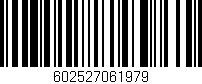 Código de barras (EAN, GTIN, SKU, ISBN): '602527061979'