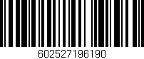 Código de barras (EAN, GTIN, SKU, ISBN): '602527196190'