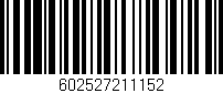 Código de barras (EAN, GTIN, SKU, ISBN): '602527211152'