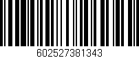 Código de barras (EAN, GTIN, SKU, ISBN): '602527381343'