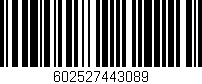 Código de barras (EAN, GTIN, SKU, ISBN): '602527443089'