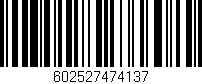 Código de barras (EAN, GTIN, SKU, ISBN): '602527474137'